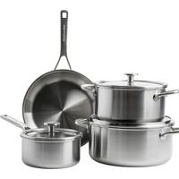 ZESTAW GARNKÓW 3-PLY STAINLESS STEEL - kolor stalowy, Basics, metal/szkło - KitchenAid