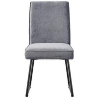 Scaun CORA 2 - gri închis/negru, Modern, metal/textil (47/90/61cm) - Mömax