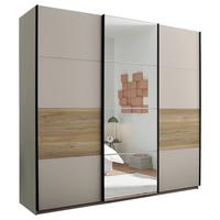 Ormar S Kliznim Vratima Tessona - bijela/kašmir, Trend, staklo/drvni materijal (215/204/63cm) - Modern Living