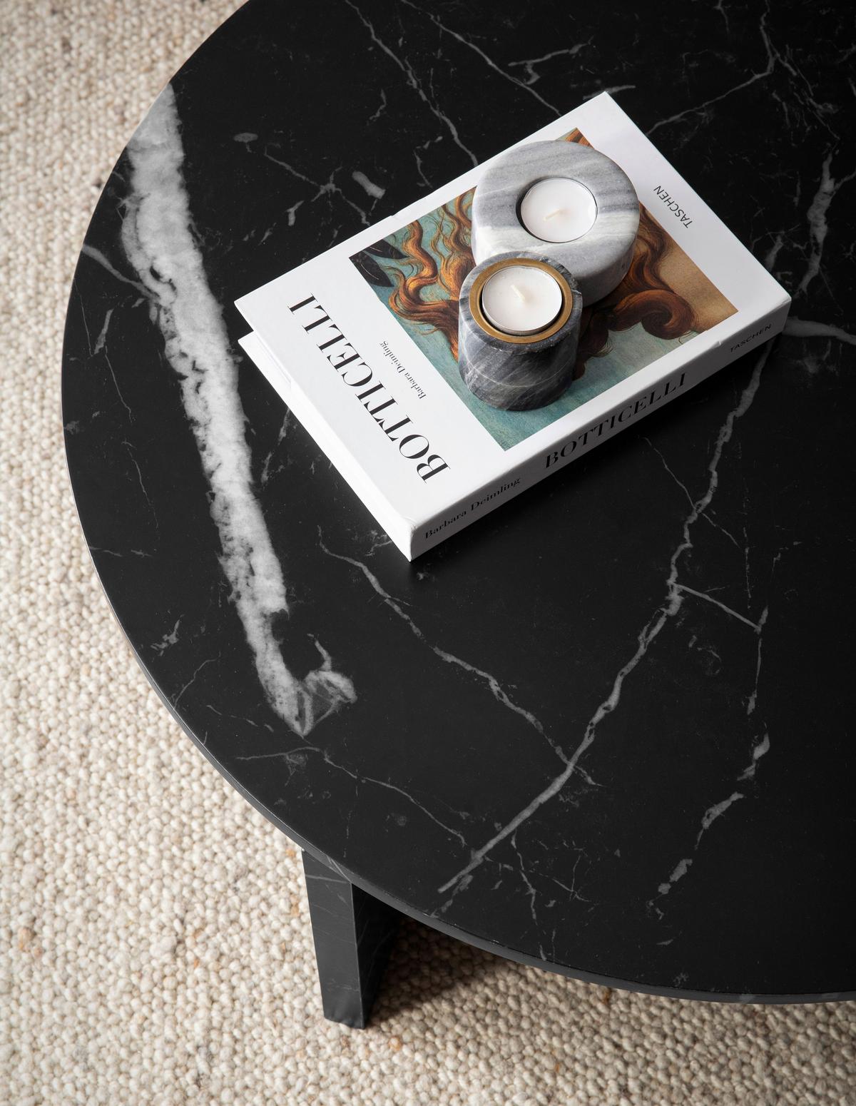 TABLE BASSE WL6.912 - noir, Design, matériau de bois (70/33/70cm) - Livetastic