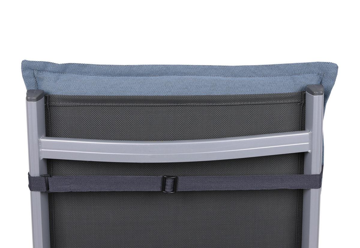 Sesselauflagenset Blau, 4-teilig - Blau, Basics, Textil (50/7/100cm)