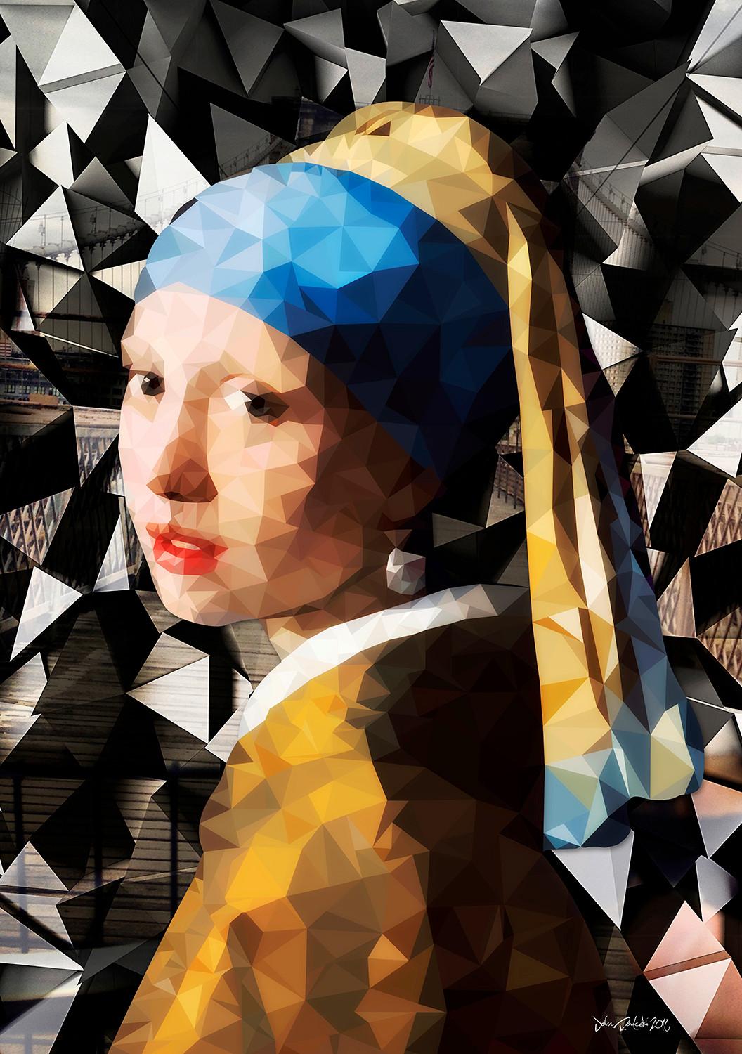 Glasbild Vetro ca. 70x100cm - Multicolor, Glas/Papier (70/100cm) - Modern Living