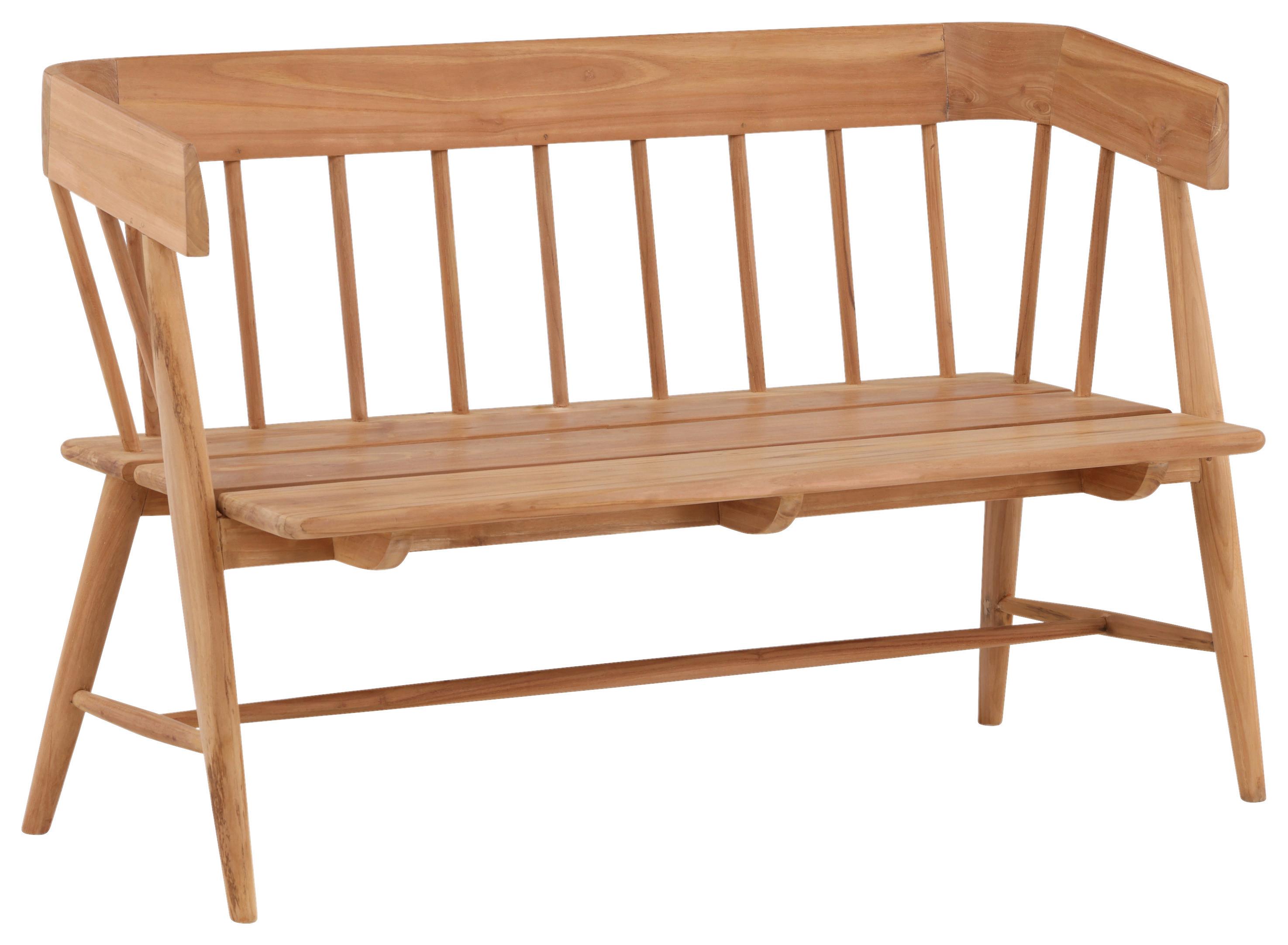 Gartenbank Split ca. 58x85x132 cm Teakholz - Teakfarben, KONVENTIONELL, Holz (58/85/132cm) - Gardenson