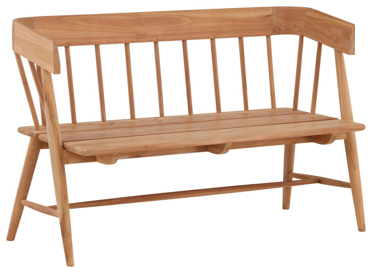 Gartenbank Split ca. 58x85x132 cm Teakholz - Teakfarben, KONVENTIONELL, Holz (58/85/132cm) - Gardenson