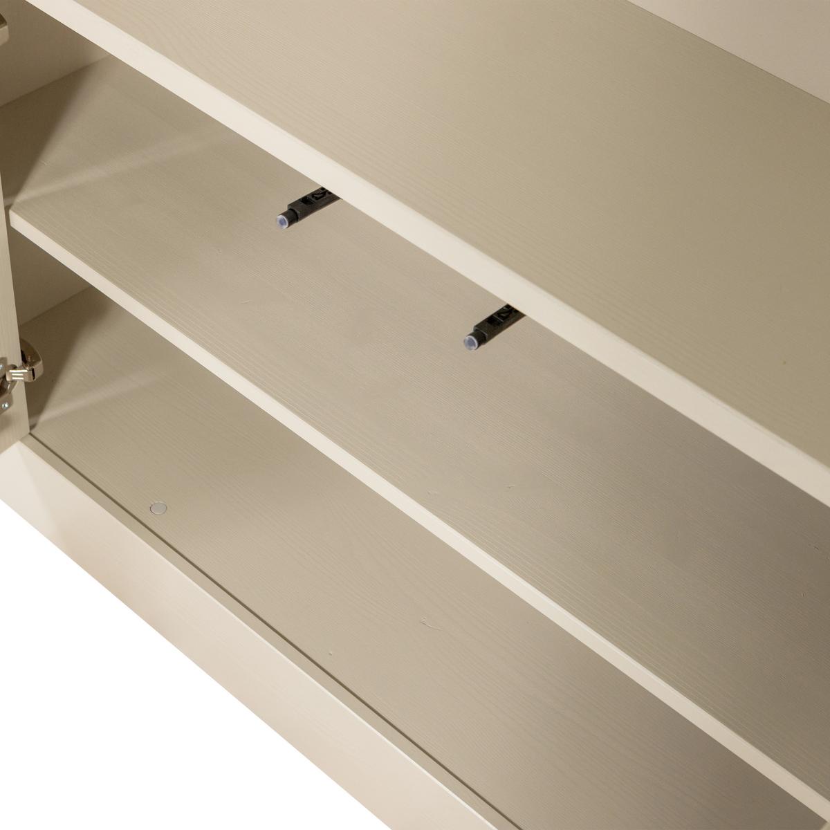 Regal Wallcover Grau - Grau, Design, Holz (117/229/31cm) - Livetastic