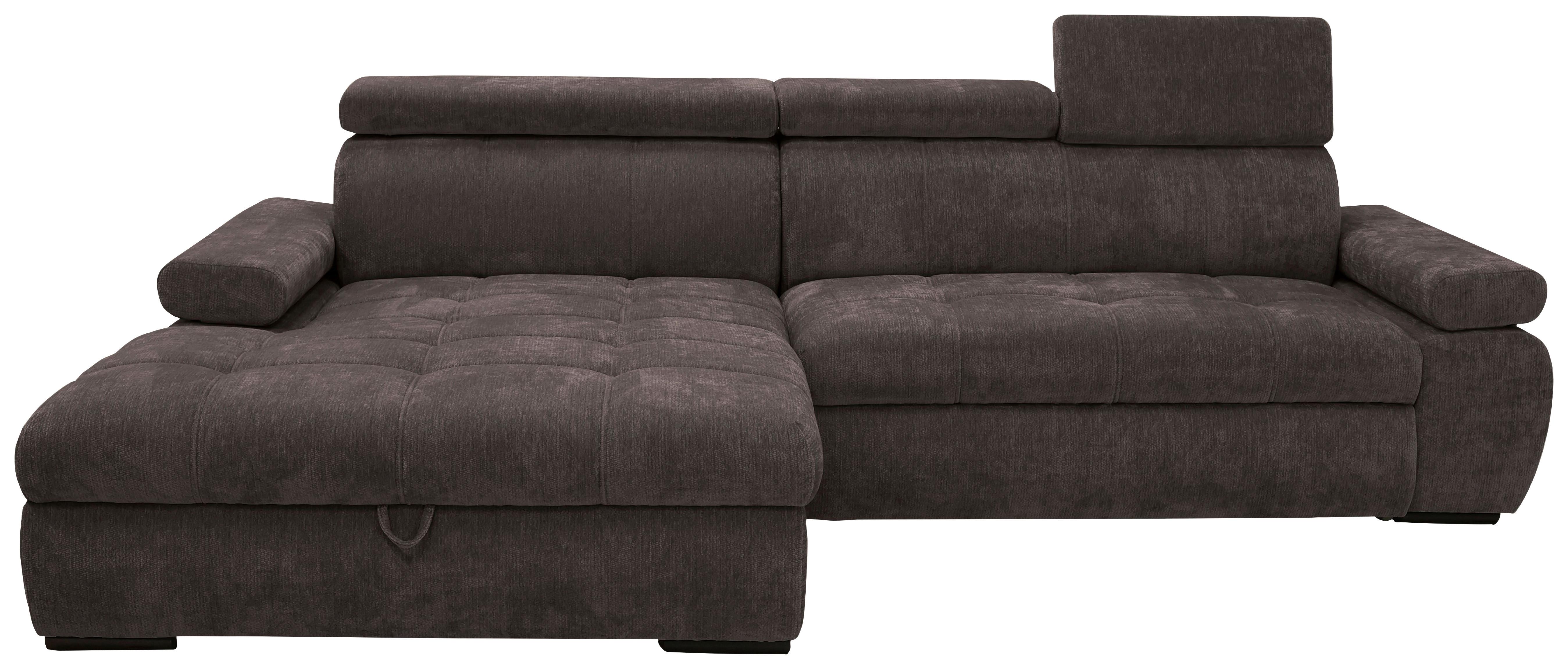 Coltar VEGAS - maro închis, Design, lemn/textil (173/294cm) - Modern Living
