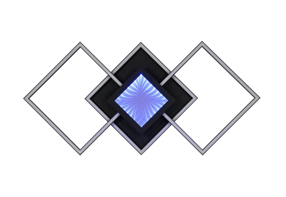 LAMPA SUFITOWA LED TEXAS *SBN* - czarny, Design, tworzywo sztuczne/metal (82/39,6/8,5cm) - Novel