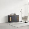 SIDEBOARD ALARA - svart, Modern, metall/trämaterial (128/87/40cm) - Mömax