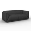 SOFFA HEVI - mörkgrå/svart, Modern, trä/textil (197/73/86cm) - Bessagi Home