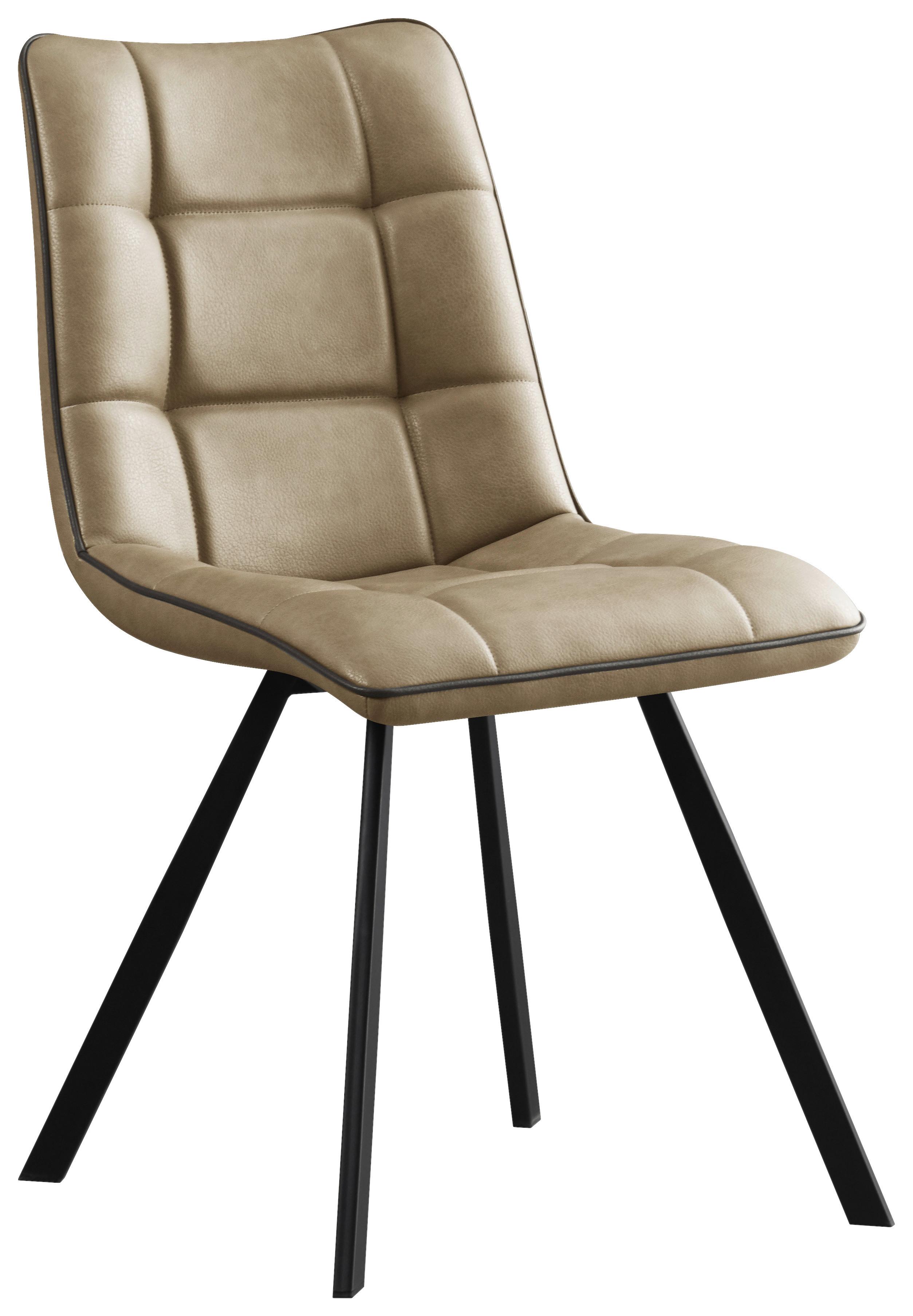 Stolica Bond - cappuccino/crna, Basics, drvo/metal (47/86/61cm) - Mömax