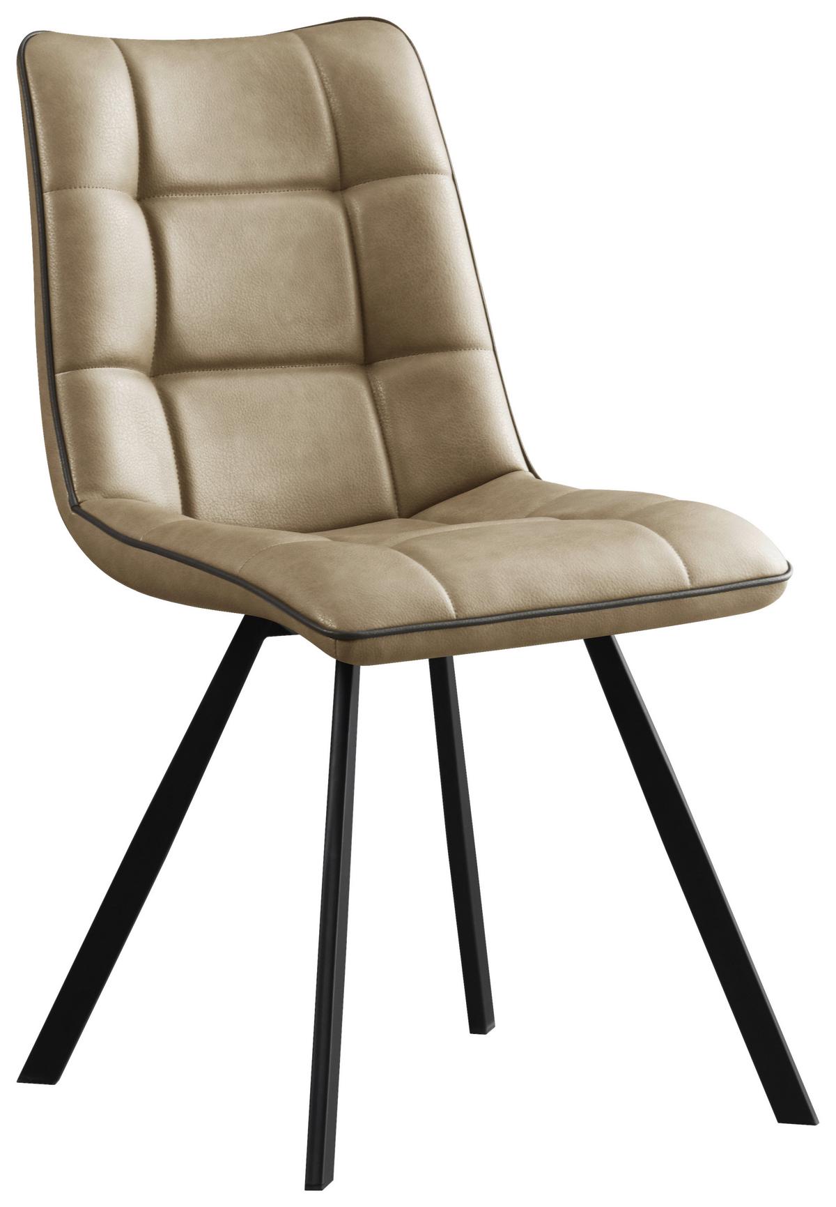 Scaun BOND - cappuccino/negru, Basics, lemn/metal (47/86/61cm) - Mömax