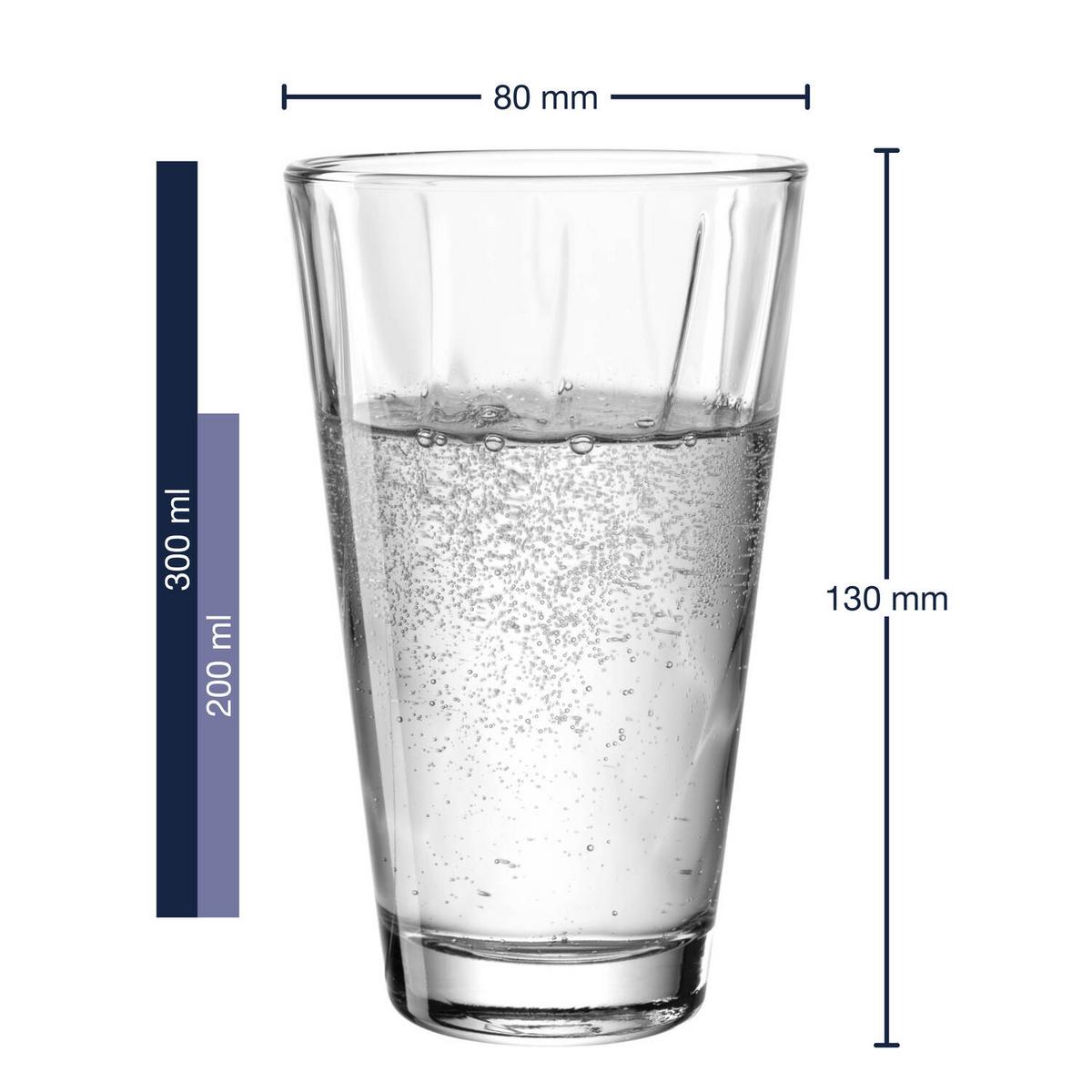 KOMPLET SZKŁA STOŁOWEGO 023592 - przejrzysty, Lifestyle, szkło (26,2/16,5/17,5cm) - Leonardo