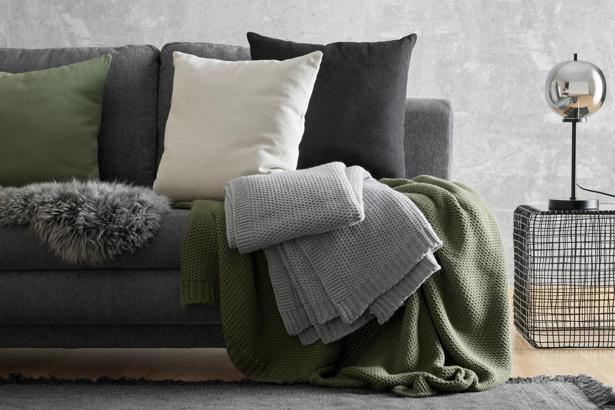 Zierkissen Chris in Schwarz ca. 50x50cm - Schwarz, MODERN, Textil (50/50cm) - Premium Living