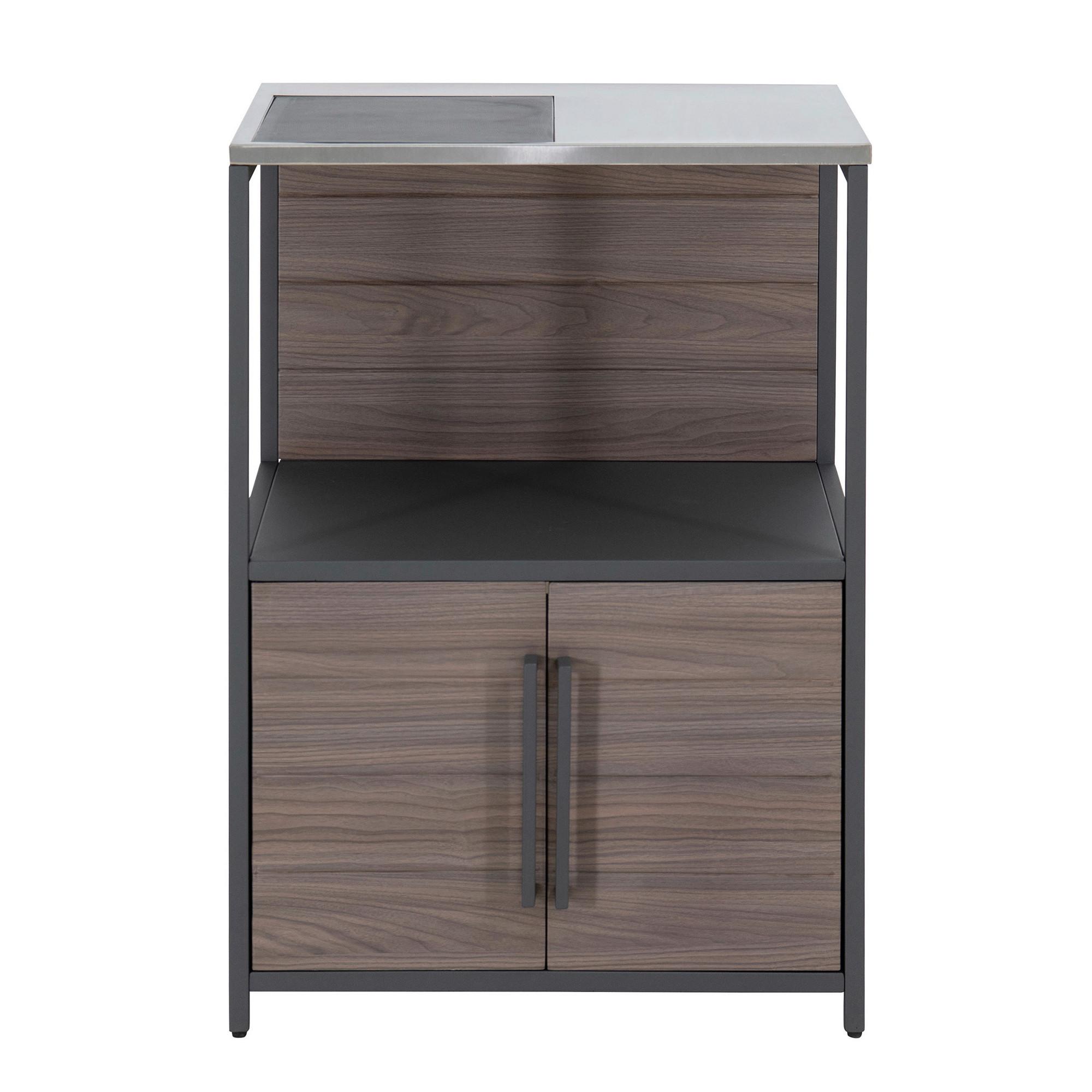 Outdoorküche Mambo Braun/Schwarz - Schwarz/Braun, Basics, Metall (63,5/91,5/54cm) - Modante