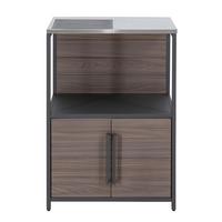 Outdoorküche Mambo Braun/Schwarz - Schwarz/Braun, Basics, Metall (63,5/91,5/54cm) - Modante