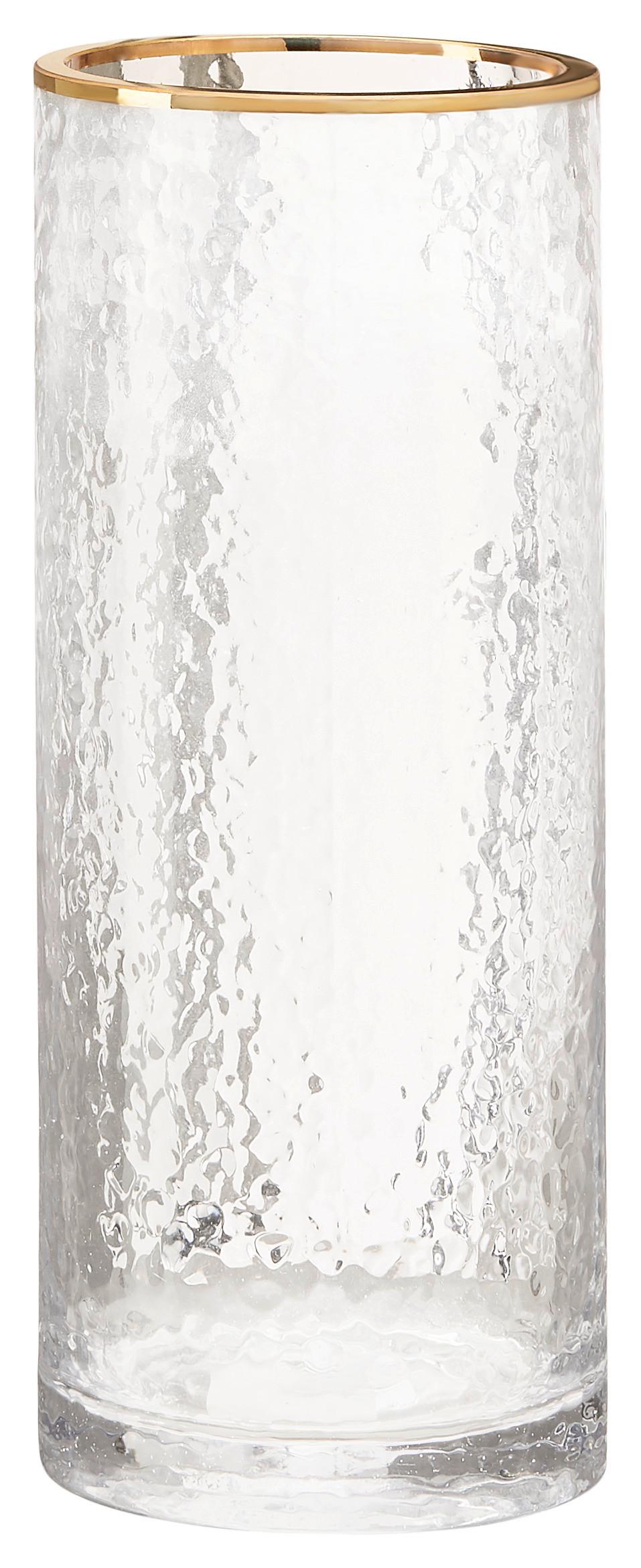 Váza Gold Gold - arany, Basics, Üveg (10/25/10cm)