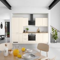 Küchenblock Touch High m. Geräten Magnolie - Edelstahlfarben/Eichefarben, MODERN, Holzwerkstoff/Metall (300cm) - Nobilia