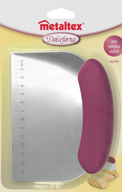 Recés Habkártya Dolceforno - nemesacélszínű/bordó, műanyag/fém (15/16/1,2cm)