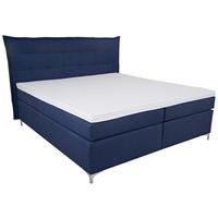 Boxspring Krevet Fabio - plava, Moderno, tekstil/metal (180/200cm)