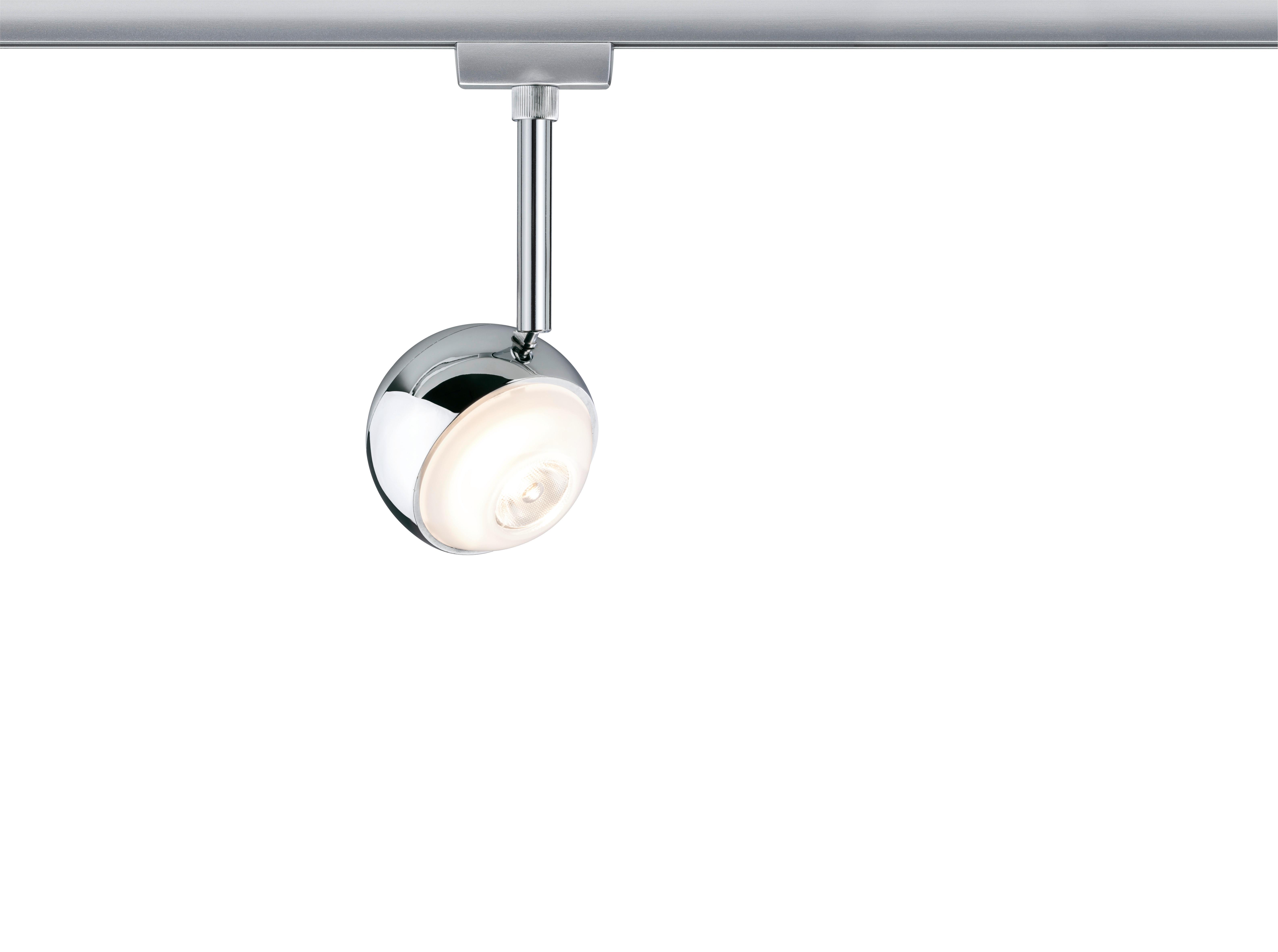 Schienensystem-Strahler Spot Capsule II max. 6 Watt - Chromfarben, Design, Metall (8/8/21cm) - Paulmann