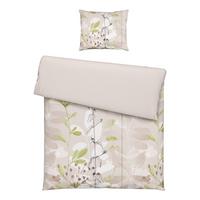 BETTWÄSCHESET LOALA - Beige/Grün, Romantik / Landhaus, Textil (160/210cm) - Mömax