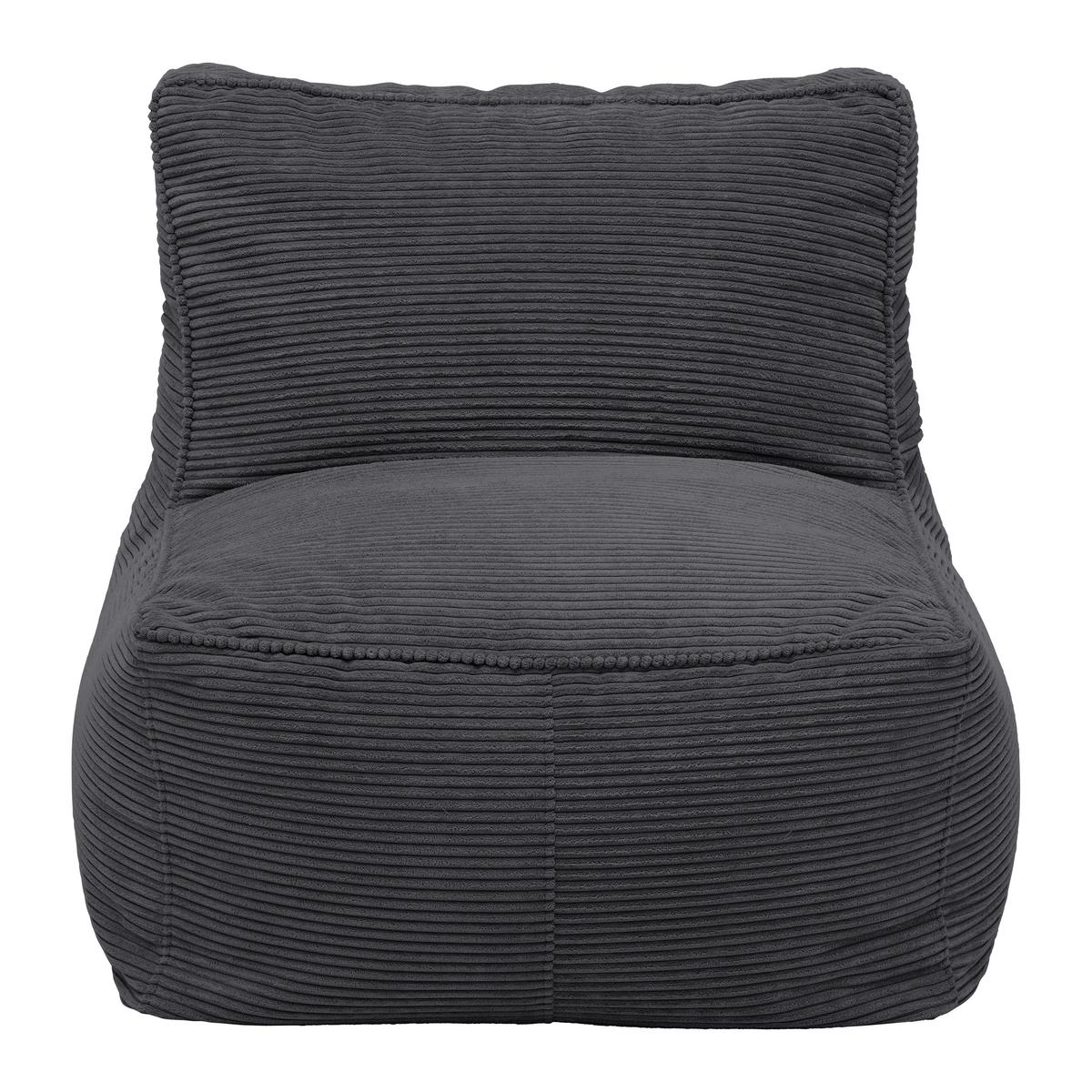 Sitzsack Caroline Anthrazit - Anthrazit, MODERN, Textil (75/84/88cm) - Mömax