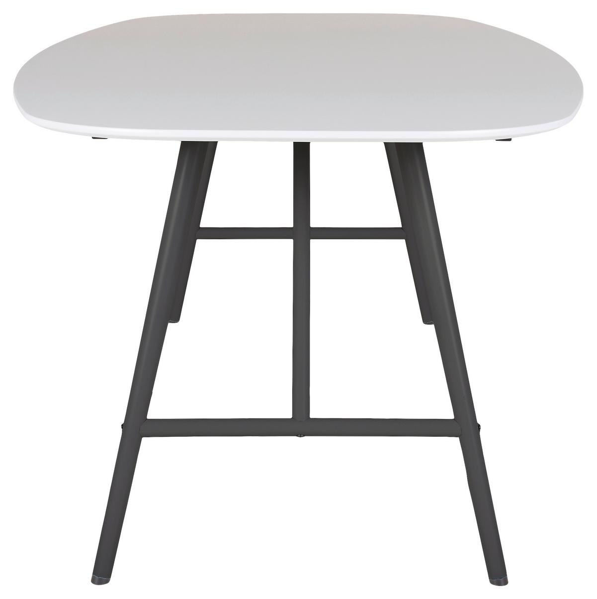 Jedilna Miza Julian - črna/bela, Moderno, kovina/leseni material (200/105/75cm) - Mömax