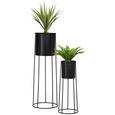 Pflanztopf Bila Schwarz 18x45 cm - Schwarz, Metall (18/45cm) Pflanztopf Bila Schwarz 18x45 cm - Schwarz, Metall (18/45cm)