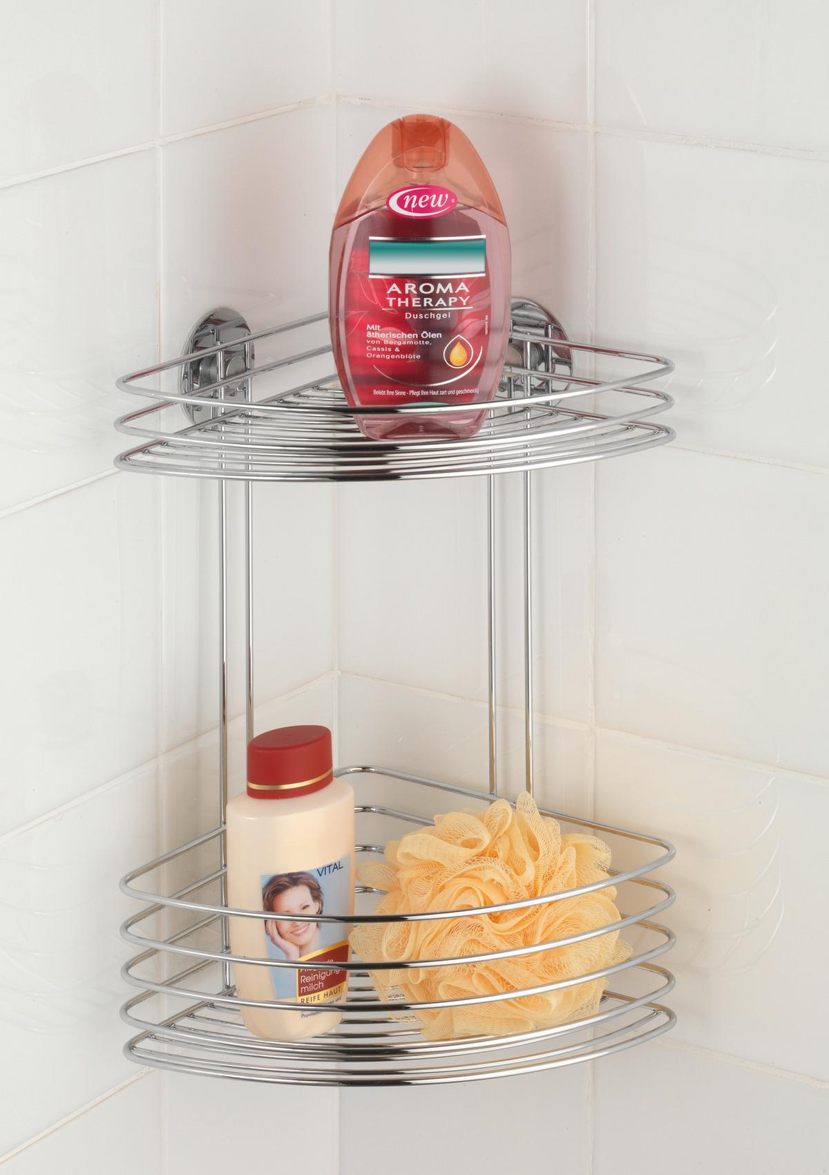 Duschregal aus Stahl - MODERN, Metall (26,5/33/20cm) - Mömax