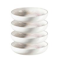 Suppentellerset 935633 - Weiss/Lila, Basics, Keramik (21,5/4,8cm) - Mäser
