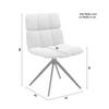 STOL MALU - beige/svart, Modern, metall/textil (53/68/83cm) - Bessagi Home