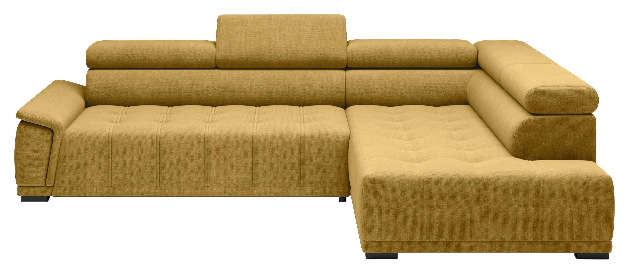 Kutna Garnitura Gremio - boje senfa/crna, Moderno, tekstil/plastika (283/206cm) - Modern Living