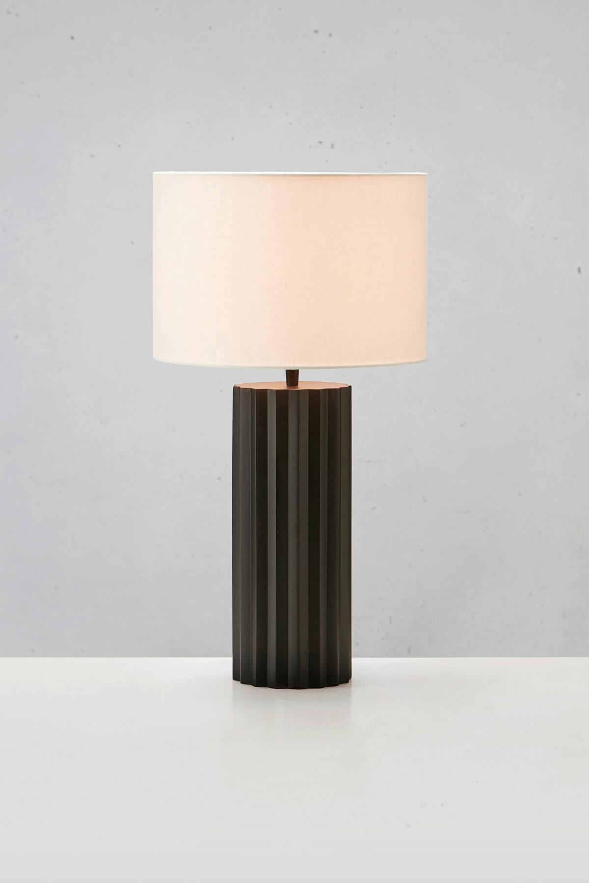 Tischleuchte Hashira max. 40 Watt - Schwarz, Basics, Textil/Metall (32/32/60cm) - Markslöjd