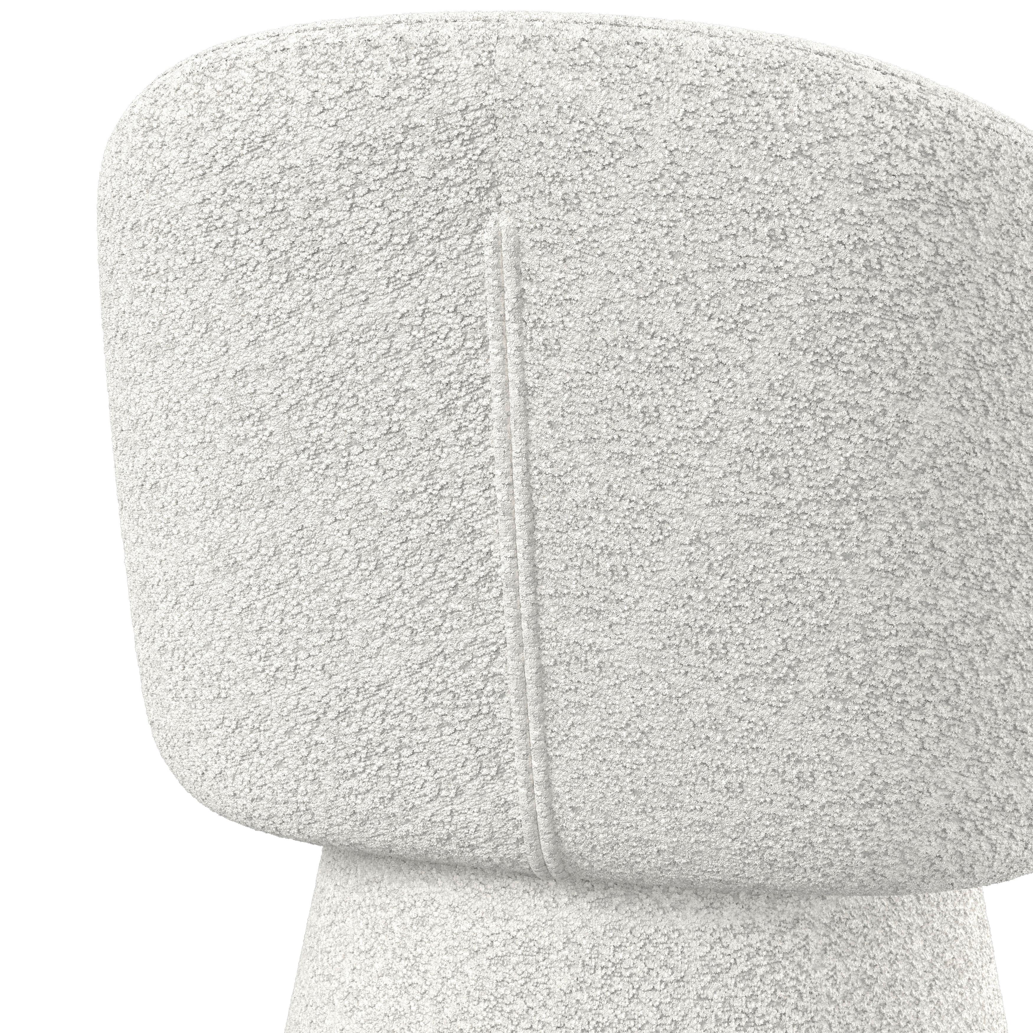 STOL MED ARMSTÖD MAIA - vit, Modern, metall/textil (60/84,5/59cm) - Bessagi Home