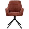 STOL MED ARMSTÖD QUEENS - vinröd/svart, Design, metall/textil (60/89/64cm) - Mömax