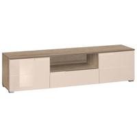 Tv-elem Bézs-tölgy Szín Moon - bézs/tölgyfa, Modern, faalapú anyag (165/42/40cm)