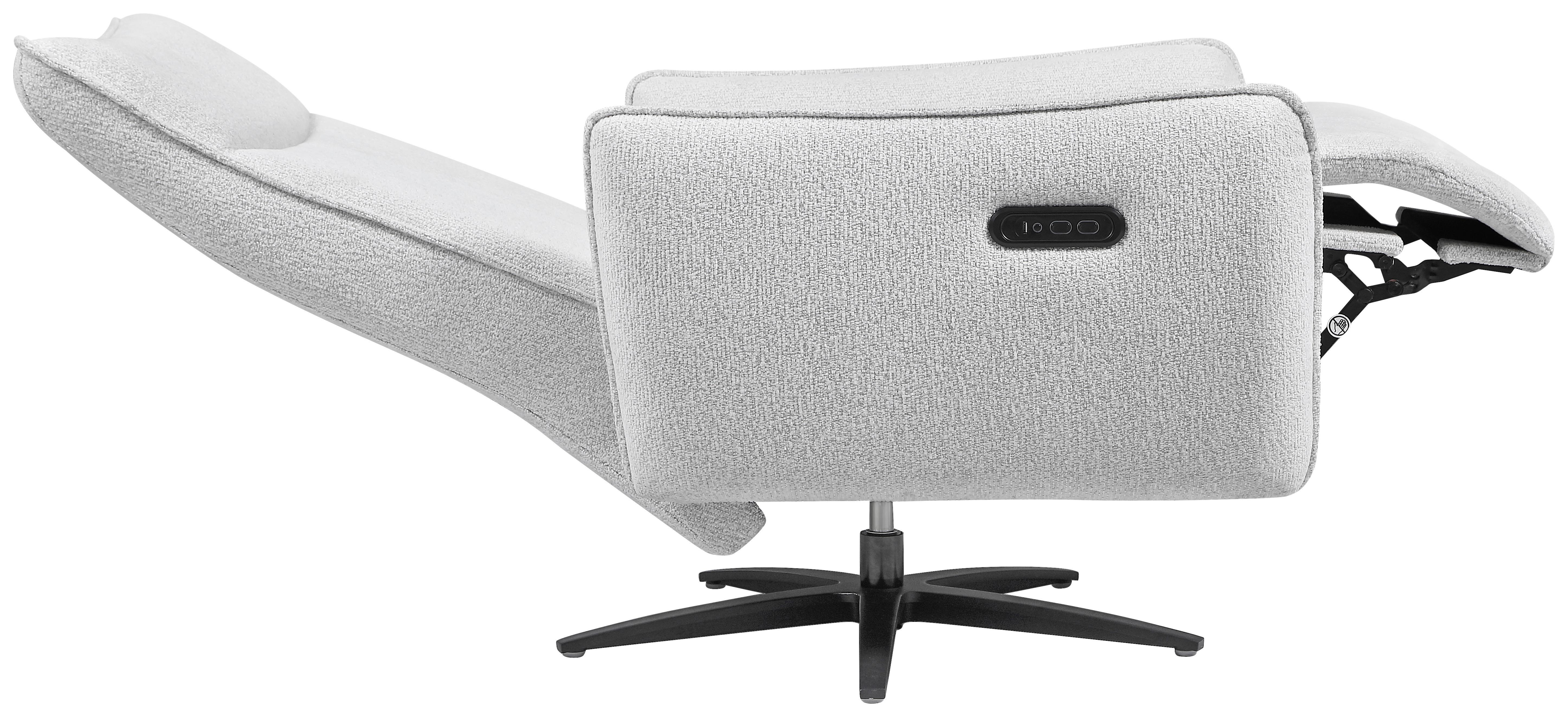 RELAXFÅTÖLJ BOLOGNA - svart/naturfärgad, Modern, metall/trä (80/111/85cm) - Mömax