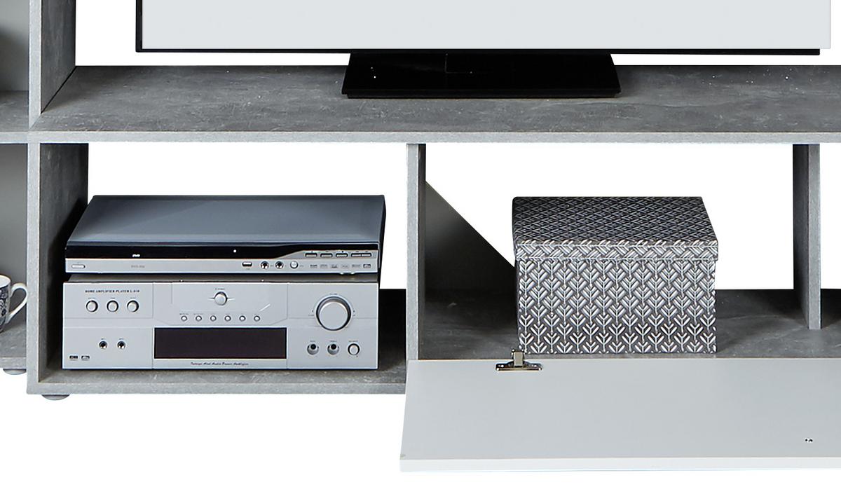 Regal Za Dnevni Boravak Aran - bijela/boje kroma, Moderno, drvni materijal/plastika (221/183,5/40cm) - Best Price