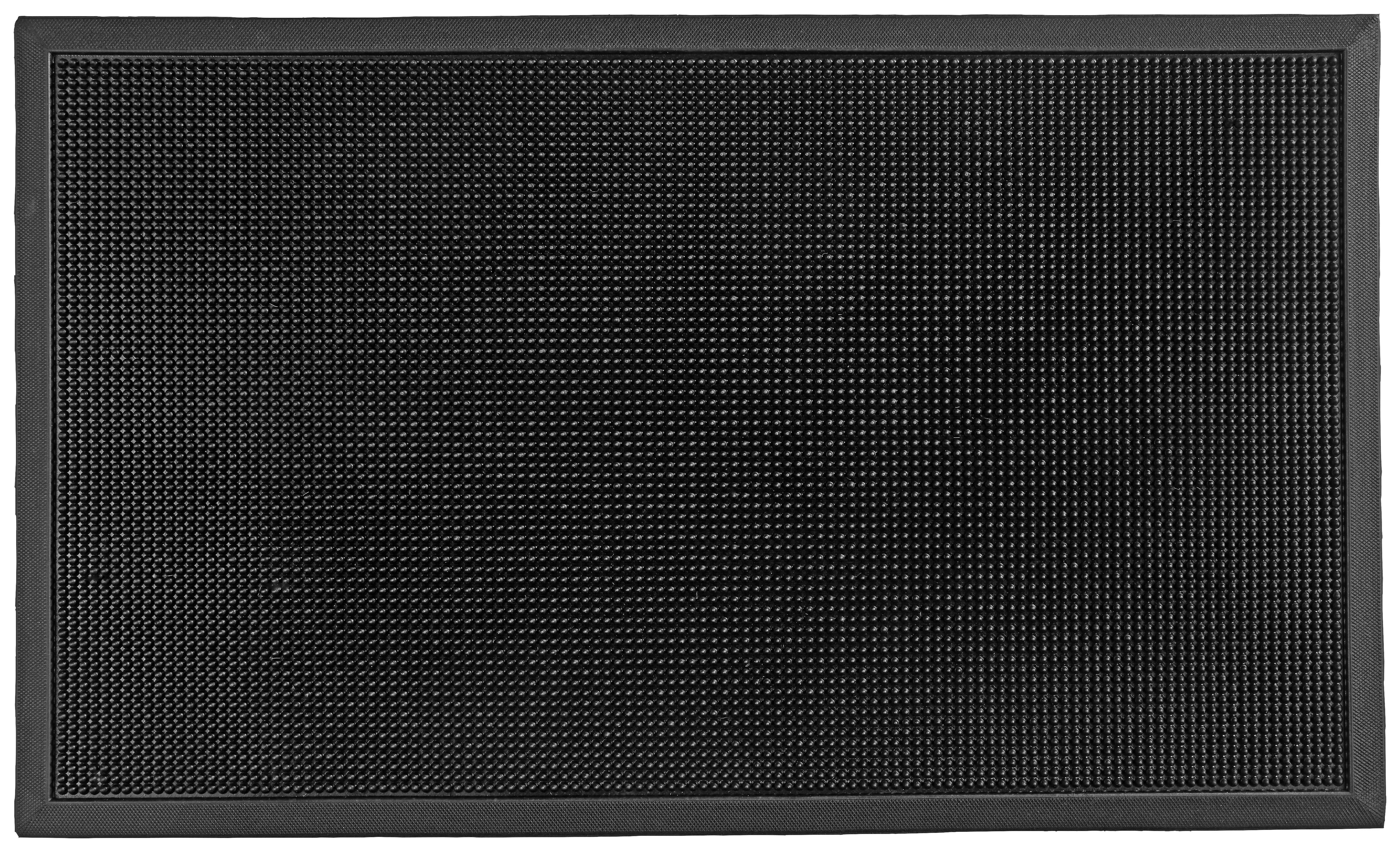 DÖRRMATTA LINUS - svart, plast (60/80cm) - Mömax