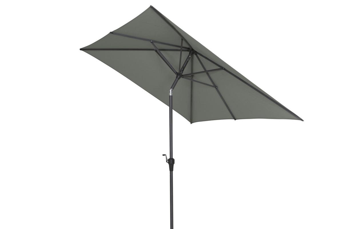 Sonnenschirm Anthrazit/ Olivgrün ca. 250x238x200 cm - Anthrazit/Olivgrün, KONVENTIONELL, Textil/Metall (250/200cm) - Siena Garden