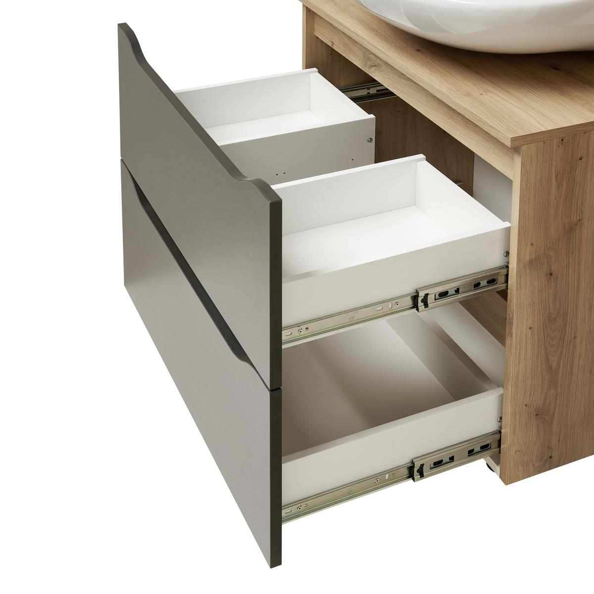 Bază pentru lavoar Giga - culoare lemn stejar/stejar Artisan, Modern, material pe bază de lemn (70/60/40cm)
