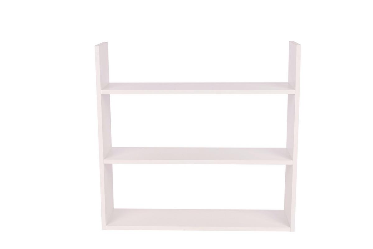 Wandregal B421662-3 Hannah - Weiss, Basics, Holzwerkstoff (70/18/67cm) - Globo