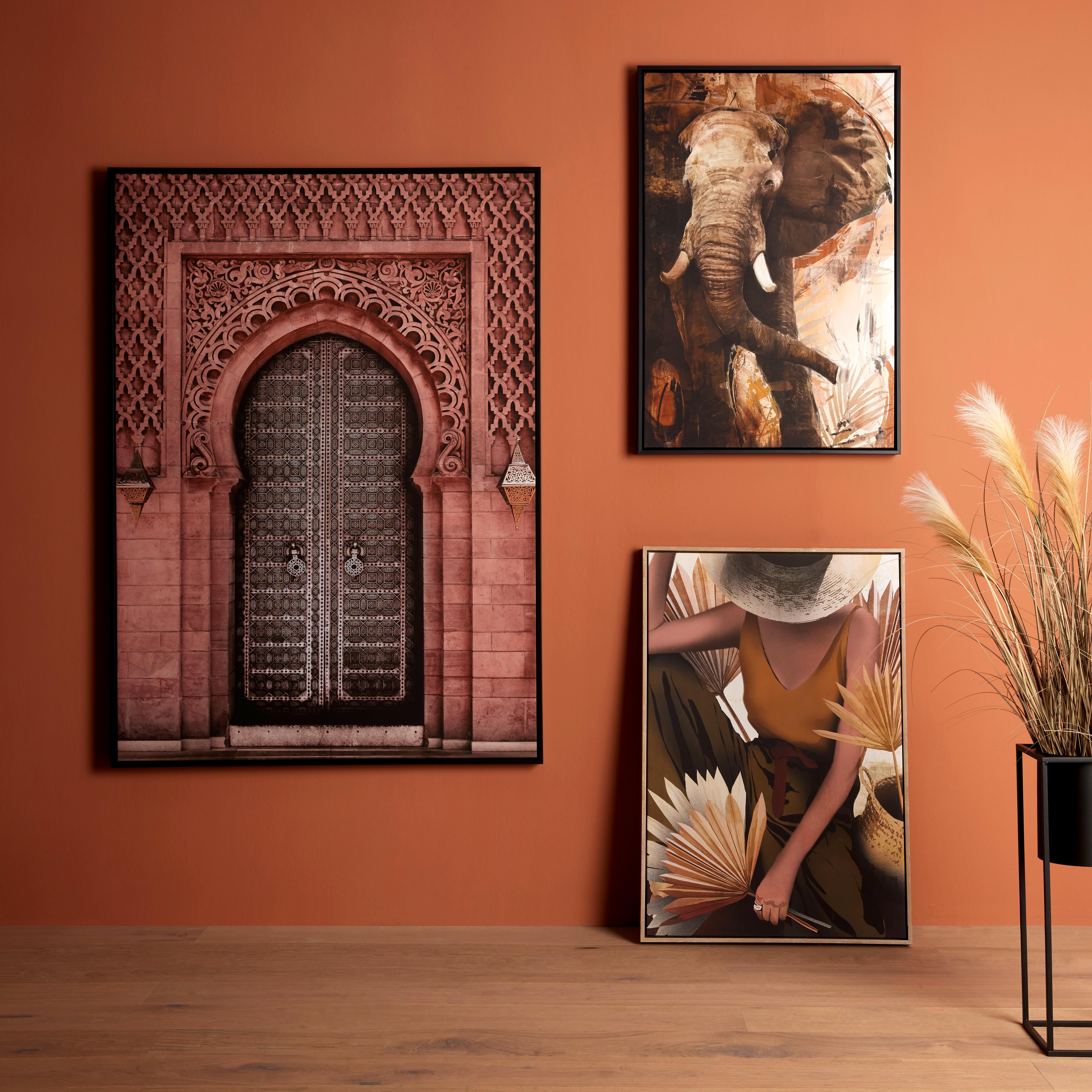 Keilrahmenbild Denise in Braun ca. 100x140cm - Braun/Naturfarben, Holz/Kunststoff (100/140cm) - Modern Living