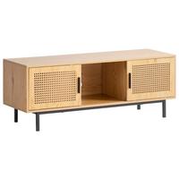 Nizka Omarica Wl6.832 - črna/barve hrasta, Konvencionalno, kovina/leseni material (120/46/40cm) - Livetastic