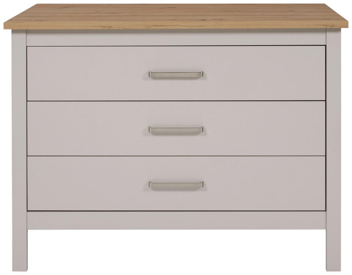 Kuhinjski Otok Sardegna - kašmir/srebrne boje, Romantično / ladanjski, drvni materijal/metal (124/91/75cm)