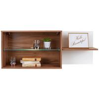 Viseča Omarica Avensis New - barve hrasta/bela, Konvencionalno, steklo/leseni material (112/43/25cm) - Mömax