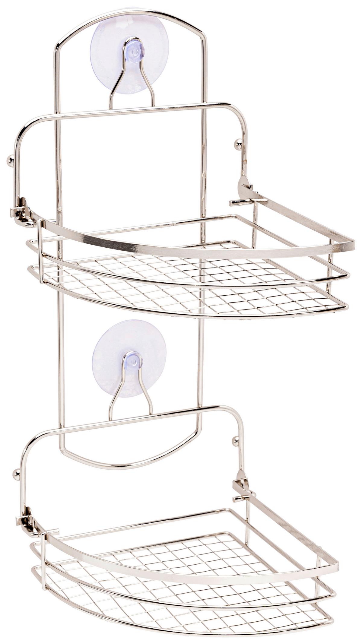 Etajeră Nizza - culoare crom, Konventionell, metal (15/27/15cm) - Ondega