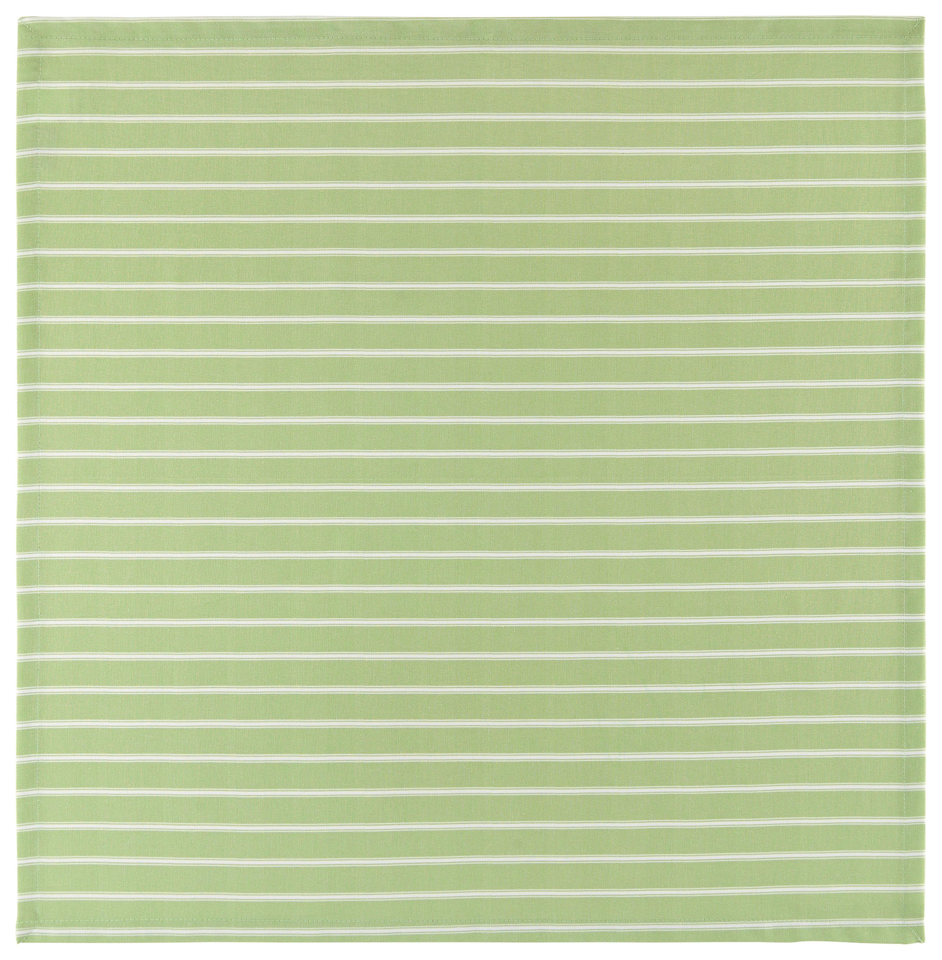 Terítő Steffi 80/80cm - fehér/zöld, Konventionell, textil (80/80cm) - Mary's