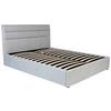 STOPPAD SÄNG SIENNA -EXKLUSIV- -BASED- - ljusgrå/svart, Lifestyle, metall/trä (160/200cm) - Based