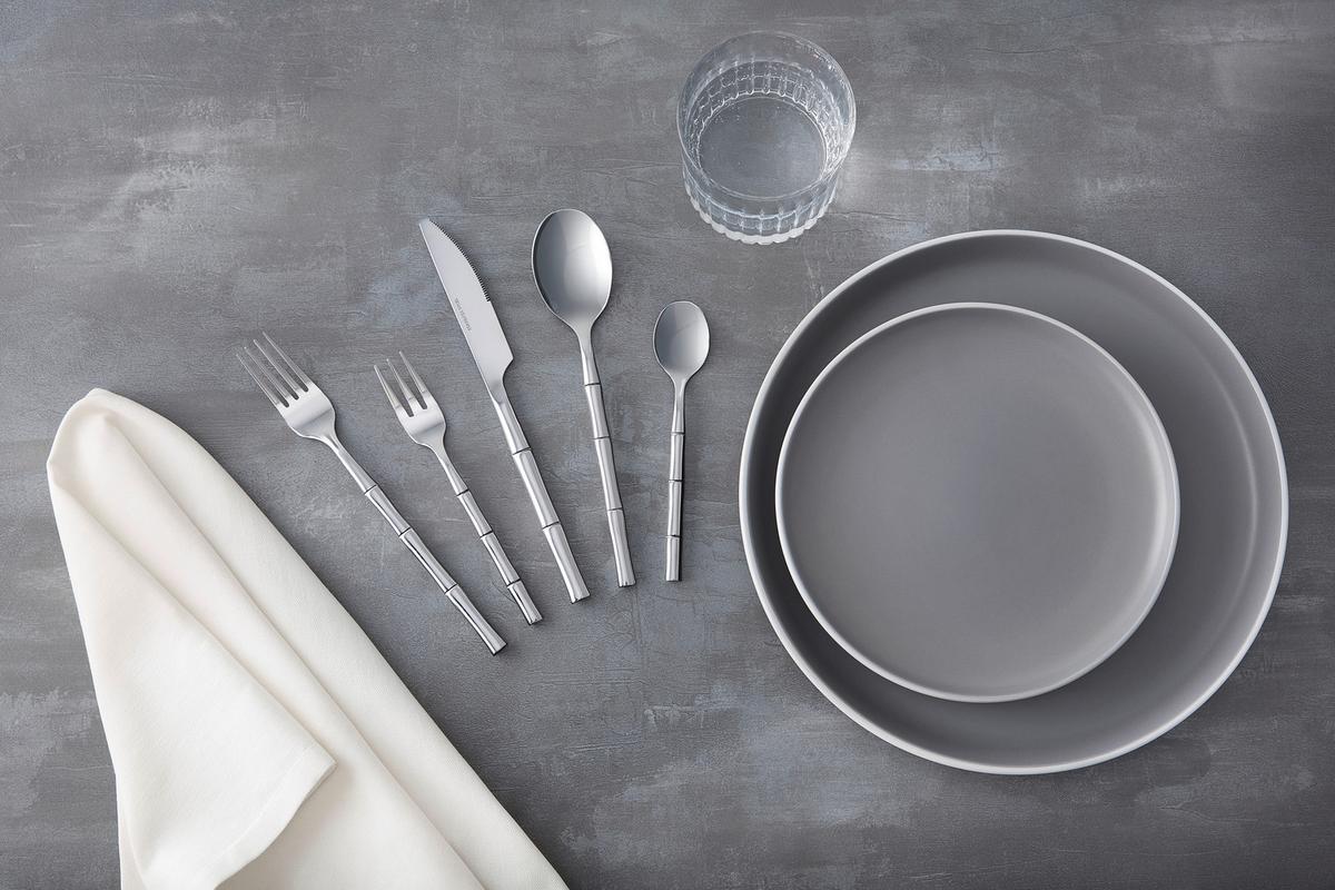 Besteckset Nicole aus Metall, 30-teilig - Edelstahlfarben, LIFESTYLE, Metall - Mömax